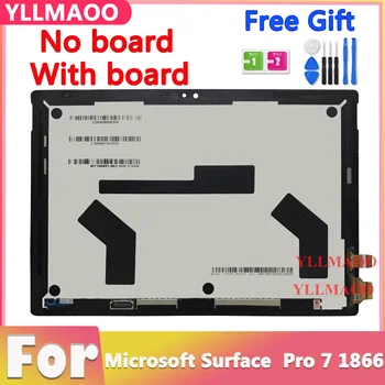 100% מבחן מקורי לוח LCD מחליף Microsoft Surface Pro 7 1866 תצוגת LCD מסך מגע דיגיטלית זכוכית הרכבה