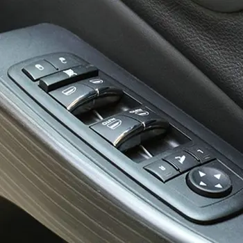 BJMYCYY על ג 'יפ צ' ירוקי אביזרי רכב סטיילינג ABS 7PCS/להגדיר חלון להרים כפתורים לקשט בעיטורים כיסוי