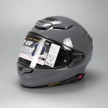 מלאות פנים קסדת אופנוע Z8 RF-1400 NXR 2 בהיר אפור קסדת רוכב מוטוקרוס מירוץ Motobike הקסדה