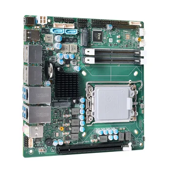 Piesia12th Gen Intel אלמון לייק-S LGA1700 DDR5 64GB כפול Lan Indistrail לוח האם H610 השם 65W 2HD-MI 8K Mini ITX לוח האם