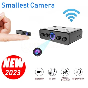 Mini HD 1080p WIFI ראיית לילה מצלמת אבטחה בבית הגנה נייד חיישן שמע מעקב וידאו מקליט Micro Cam