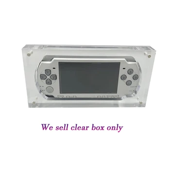 שקוף מגנטי אקריליק תיבת PSP2000 psp3000 קונסולת המשחק כיסוי מעטפת BoxClear תצוגה אחסון לעמוד המשחק אביזרים