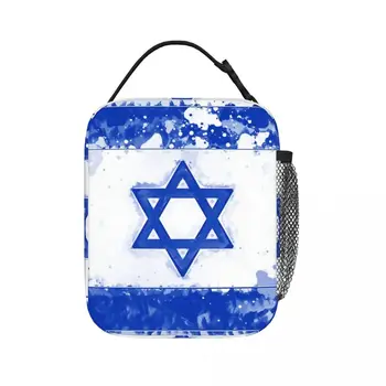 ישראל דגל מבודד צהריים שקיות עמיד למים פיקניק שקיות תרמיות קריר קופסא ארוחת צהריים ארוחת צהריים לשאת לאישה עבודה ילדים בית הספר
